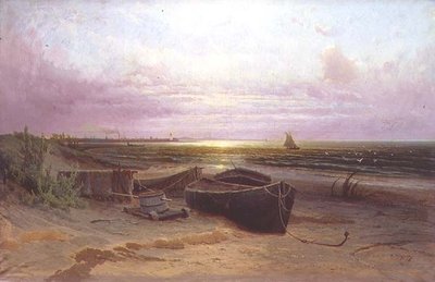 Spiaggia a Narva Bay da Arseniy Ivanovich Meshchersky
