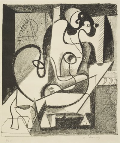 Pittore e modella da Arshile Gorky