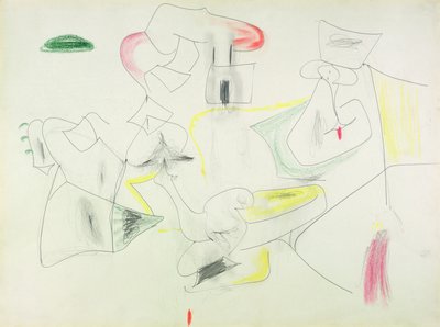 Senza titolo (pastello e matita su carta) da Arshile Gorky