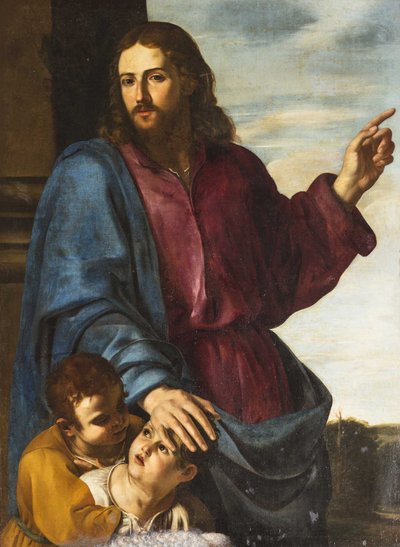 Cristo benedice i bambini Lasciate che i bambini vengano a me da Artemisia Gentileschi