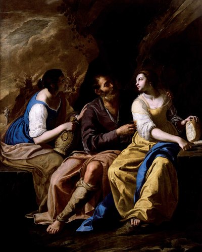 Lot e le sue figlie, ca 1635-1637 da Artemisia Gentileschi