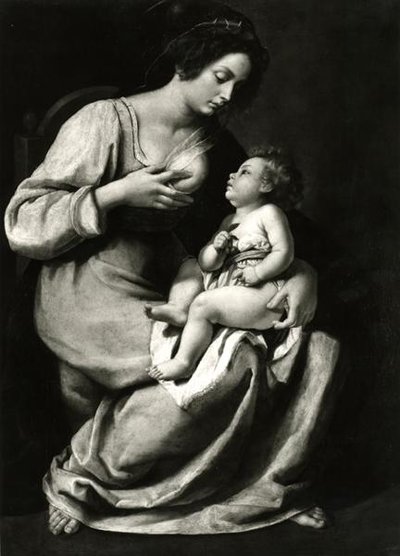 Madonna delle ciliegie da Artemisia Gentileschi