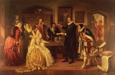 Il dottor William Gilbert che mostra il suo esperimento sull