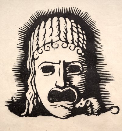 Maschera greca con mouse da Arthur Allen Lewis