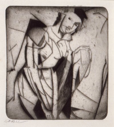 Figura in vetro da Arthur B. Davies