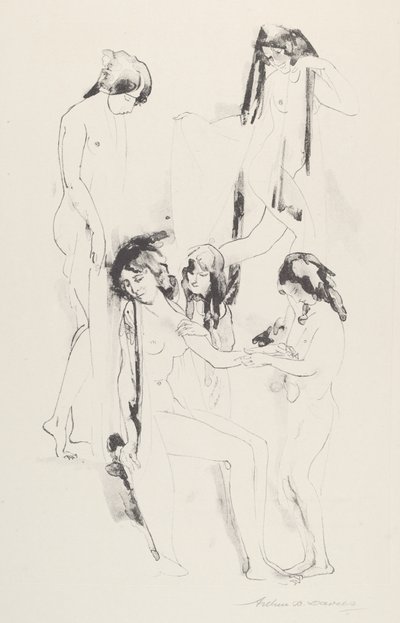 Agitazione di Melodie Ombreggiate da Arthur B. Davies