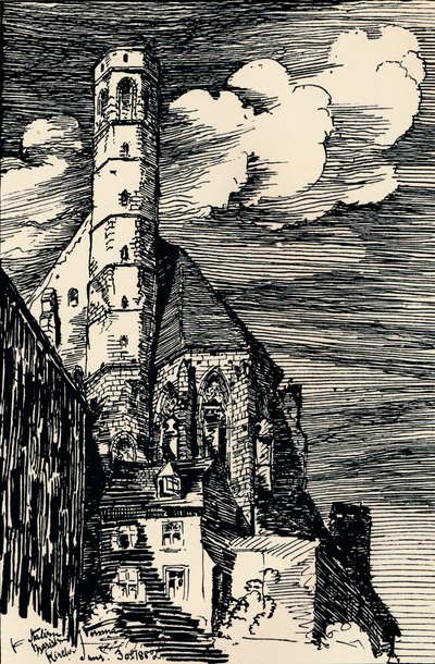 La chiesa italiana di Maria, Vienna, c1900 da Arthur Beresford Pite