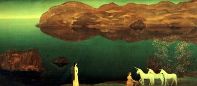 Gli unicorni, 1906 da Arthur Bowen Davies