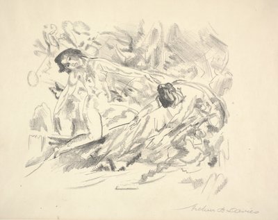 Due figure femminili in un paesaggio da Arthur Bowen Davies