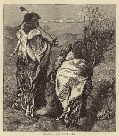 Hiawatha e Minne-Ha-Ha da Arthur Boyd (after) Houghton