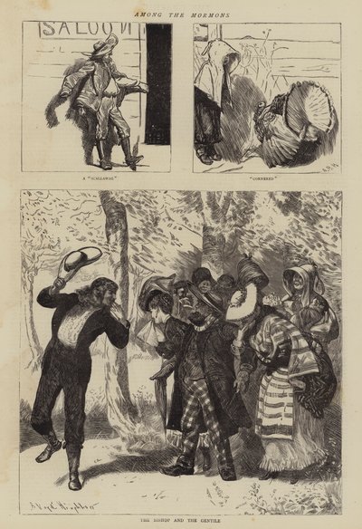 Tra i Mormoni da Arthur Boyd Houghton