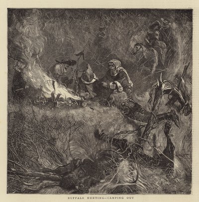 Caccia al bufalo, campeggio da Arthur Boyd Houghton
