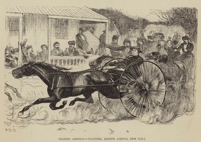 America grafica, Trotting, Eighth Avenue, New York da Arthur Boyd Houghton