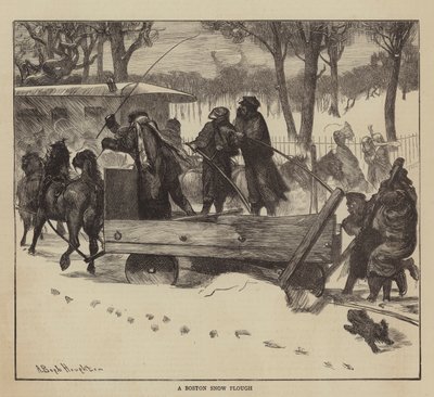 Graphic America, uno spazzaneve di Boston da Arthur Boyd Houghton