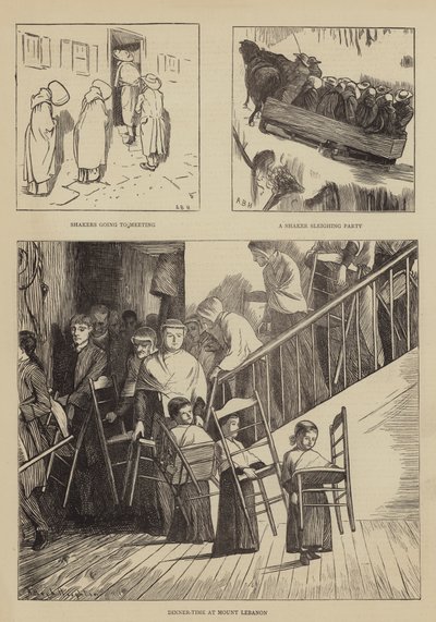 America grafica, gli Shakers da Arthur Boyd Houghton