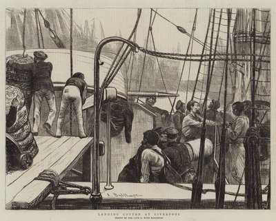 Scarico del cotone a Liverpool da Arthur Boyd Houghton