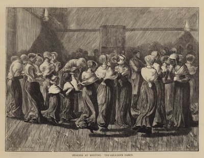 Shakers in riunione, la danza religiosa da Arthur Boyd Houghton