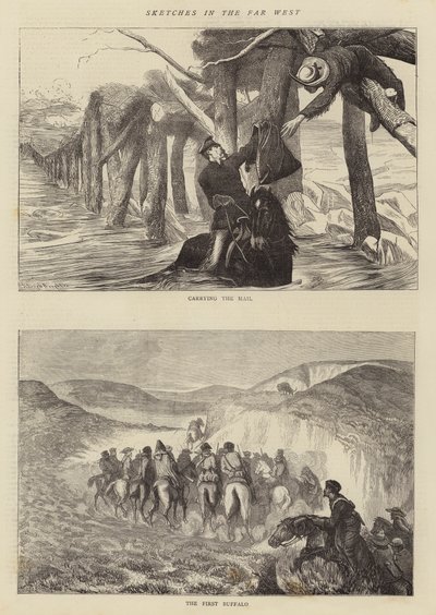 Schizzi nel Far West da Arthur Boyd Houghton