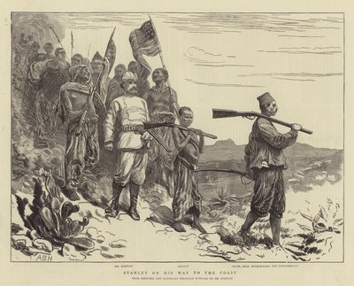 Stanley sulla strada per la costa da Arthur Boyd Houghton