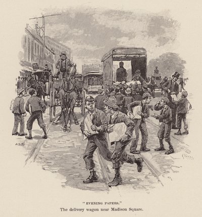 Giornali della sera da Arthur Burdett Frost