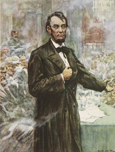Abraham Lincoln, il grande emancipatore, illustrazione da 
