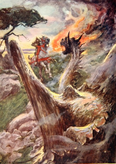 San Giorgio e il drago, c.1925 da Arthur C. (after) Michael