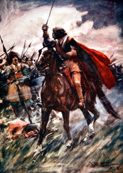 Albrecht von Wallenstein alla battaglia di Lutzen da Arthur C Michael