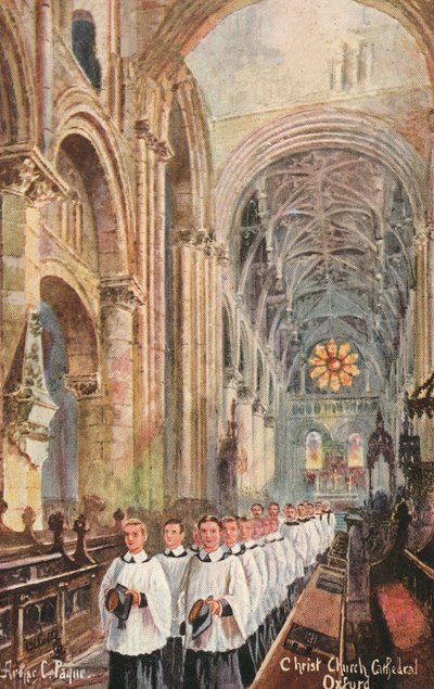Coro della Cattedrale di Christ Church, Oxford, Oxfordshire da Arthur Charles Payne