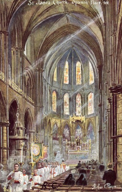 Chiesa di San Giacomo, Spanish Place da Arthur Charles Payne