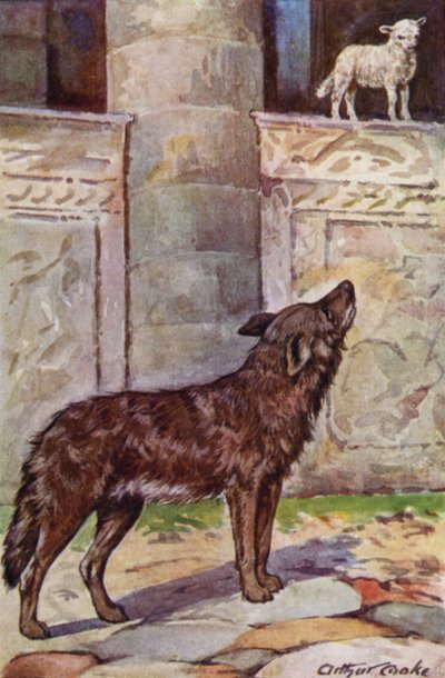 Favole di Esopo: Il capretto e il lupo da Arthur Claude Cooke