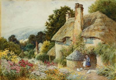 Un cottage a Selworthy, vicino a Minehead da Arthur Claude Strachan