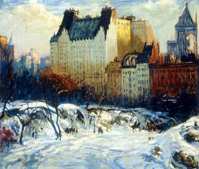 Vista della Piazza da Central Park da Arthur Clifton Goodwin