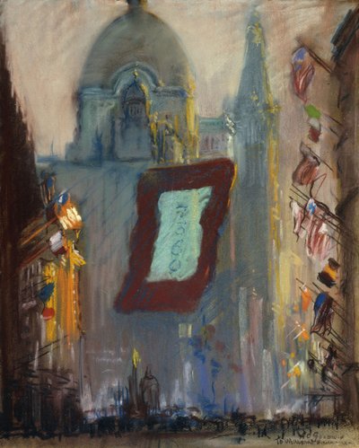 New York con Bandiere da Arthur Clifton Goodwin