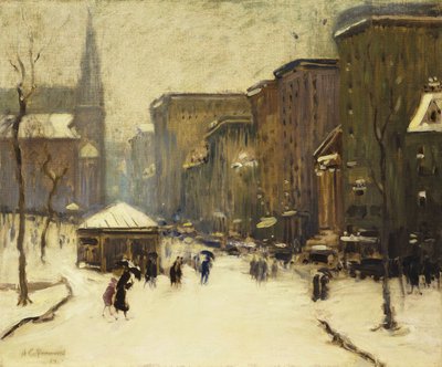 Chiesa di Park Street nella neve da Arthur Clifton Goodwin