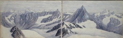 Vista dal Breithorn da Arthur Cust
