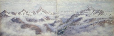 Vista dal Breithorn da Arthur Cust