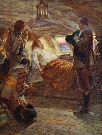 La morte di Sir Francis Drake da Arthur David (after) McCormick