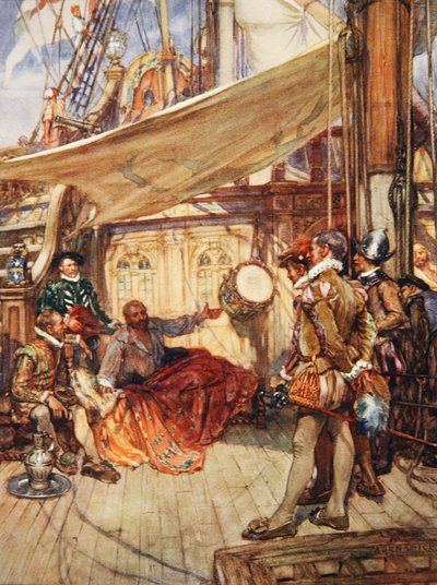 Tamburo di Drake, illustrazione da 