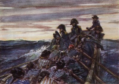 Nelson in una barca aperta nel Baltico per unirsi alla flotta da Arthur David McCormick