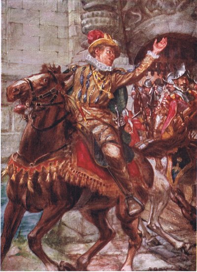 Ecco la vostra città, ragazzi. Andate a prenderne possesso, illustrazione da Romance of History: The Netherlands da Arthur David McCormick