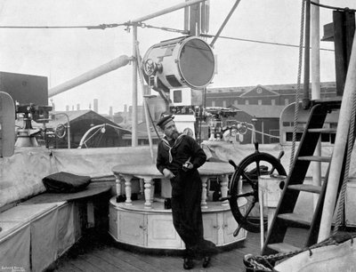 Un olophote a bordo della HMS Imperieuse, 1896 da Arthur Debenham
