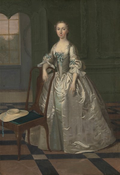 Una signora in un salotto da Arthur Devis