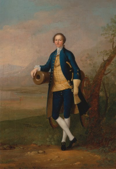 Gentiluomo con un cannone da Arthur Devis