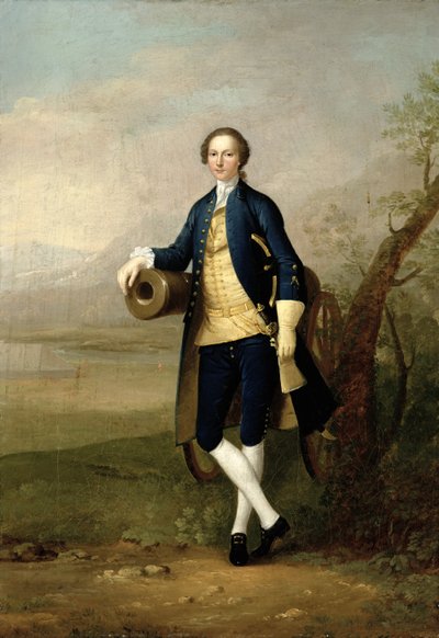 Gentiluomo con un cannone da Arthur Devis