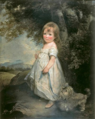 Miss Anderson con il suo cane da Arthur Devis