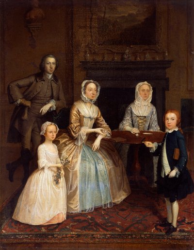 Mr e Mrs Richard Bull e famiglia, 1730-80 da Arthur Devis