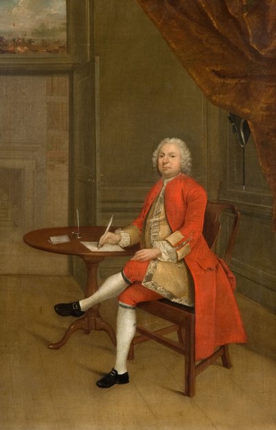 Ritratto di un uomo in rosso, 1785 da Arthur Devis