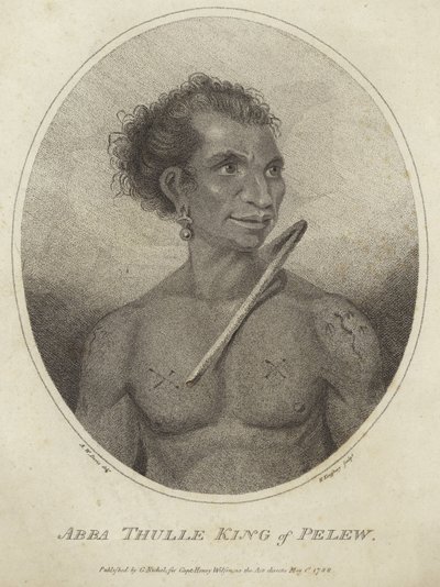 Ritratto di Abba Thulle, re di Pelew da Arthur Devis