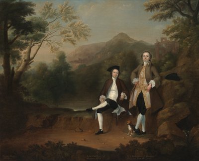 Robert Gwillym di Atherton e William Farington di Werden da Arthur Devis