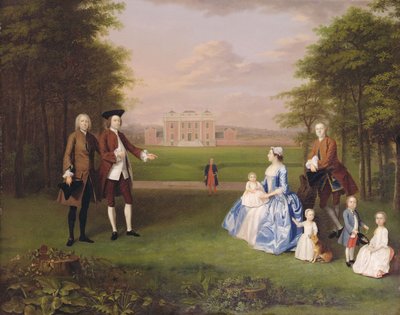 Robert Gwillym di Atherton e la sua Famiglia da Arthur Devis